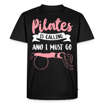 Pilates Instructor Teacher Pilates - Men's Premium Organic T-Shirt - black - Front - Nico (187cm)
