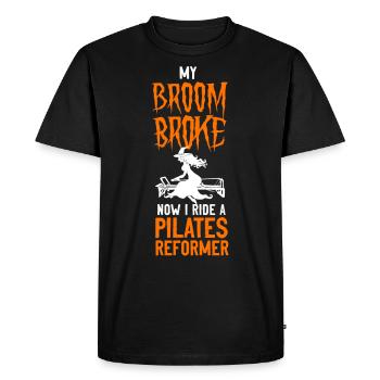 Instructeur de Pilates Enseignant - T-shirt Premium bio Homme - noir - Devant - Nico (187cm)