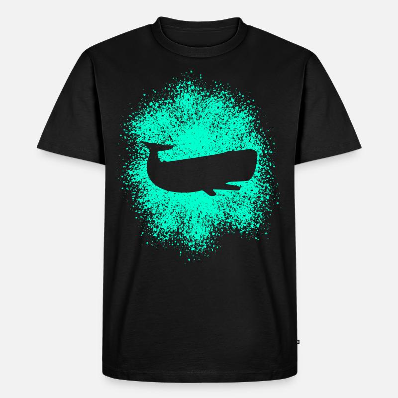 Pottwal Ozean Schützer - Männer Premium Bio T-Shirt - Schwarz