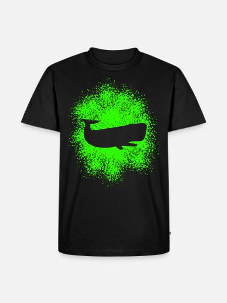 Sperm Whale Ocean Protector - Men's Premium Organic T-Shirt - black