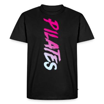 Instructeur de Pilates Professeur de Pilates - T-shirt Premium bio Homme - noir - Devant - Nico (187cm)