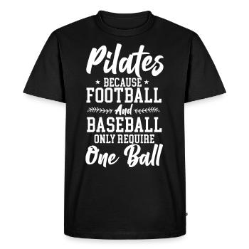 Pilates Instructor Teacher Pilates - Men's Premium Organic T-Shirt - black - Front - Nico (187cm)