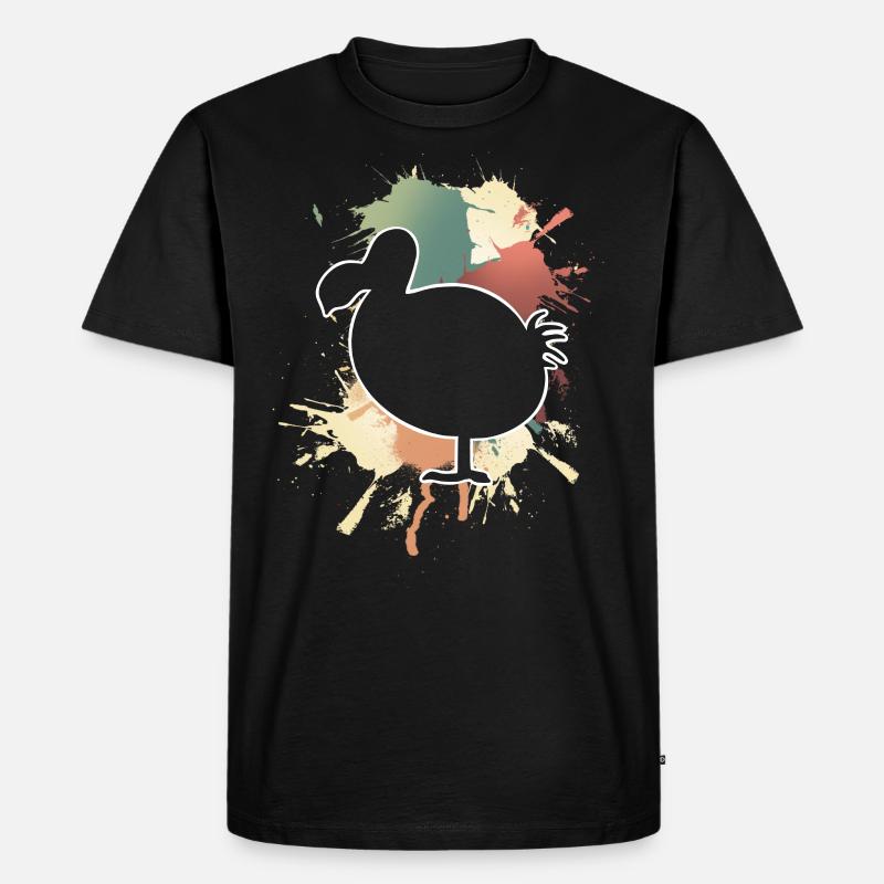 Dodo - Männer Premium Bio T-Shirt - Schwarz