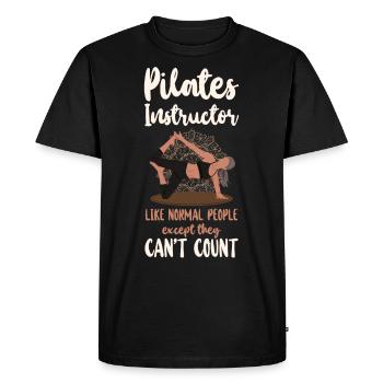Pilates Instructor Teacher Pilates - Men's Premium Organic T-Shirt - black - Front - Nico (187cm)