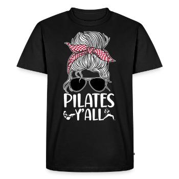 Instructeur de Pilates Enseignant - T-shirt Premium bio Homme - noir - Devant - Nico (187cm)