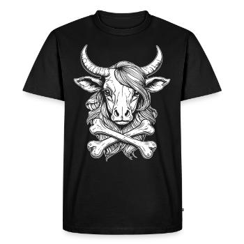 Chemise de bien-être animal : Déclaration de conception de vache - T-shirt Premium bio Homme - noir - Devant - Nico (187cm)