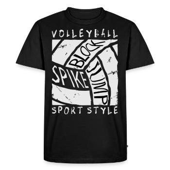 Volley-ball - T-shirt Premium bio Homme - noir - Devant - Nico (187cm)