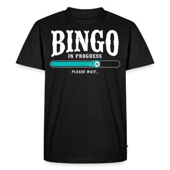 Bingo Player Bingo In Progress - Men's Premium Organic T-Shirt - black - Front - Nico (187cm)