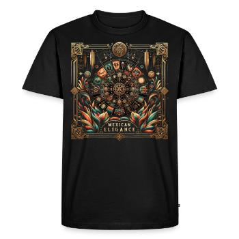 Astro Nouveau Mexican Luxe - Men's Premium Organic T-Shirt - black - Front - Nico (187cm)