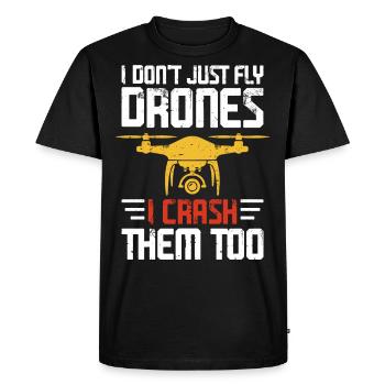 Drone - T-shirt Premium bio Homme - noir - Devant - Nico (187cm)