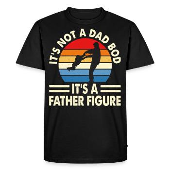 Papa Papa - T-shirt Premium bio Homme - noir - Devant - Nico (187cm)
