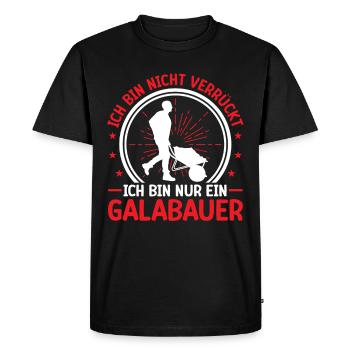 Landscaping Builder Is Not Crazy Landscaper - Men's Premium Organic T-Shirt - black - Front - Nico (187cm)