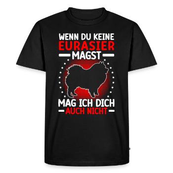 L’Eurasier ne t’aime pas non plus Spitz eurasien - T-shirt Premium bio Homme - noir - Devant - Nico (187cm)