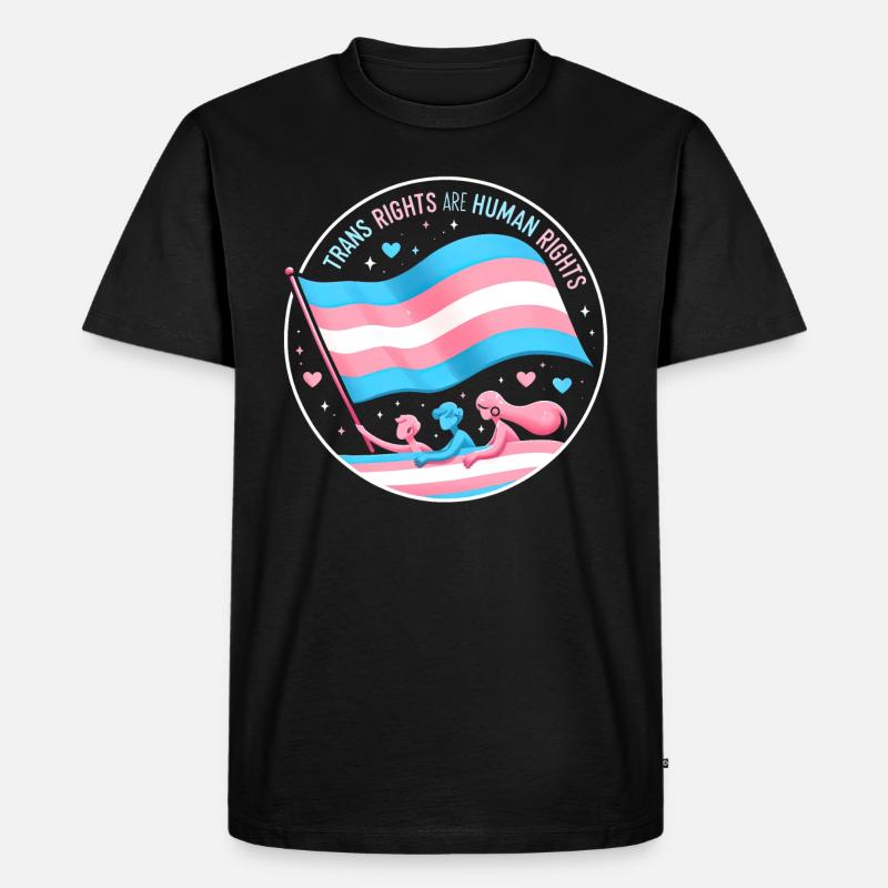 Tribut an Trans-Rechte - Männer Premium Bio T-Shirt - Schwarz