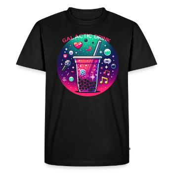 Galactic Boba Delight - Men's Premium Organic T-Shirt - black - Front - Nico (187cm)