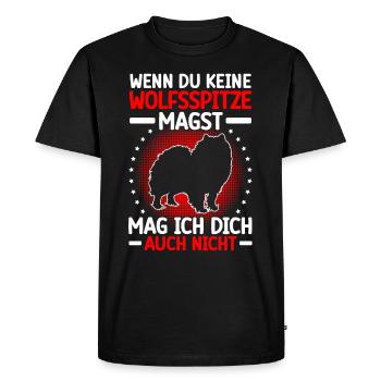 Wolfspitz ne t’aime pas non plus Keeshond - T-shirt Premium bio Homme - noir - Devant - Nico (187cm)