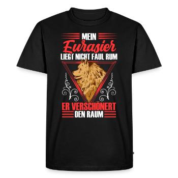 Eurasier embellit la salle Spitz Eurasien - T-shirt Premium bio Homme - noir - Devant - Nico (187cm)