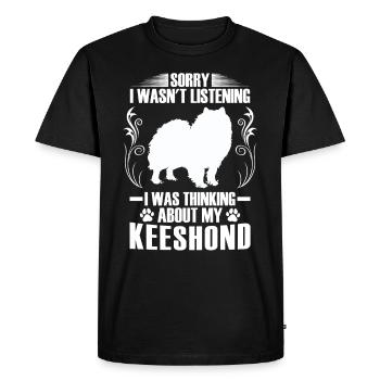 I was thinking of Wolfspitz Keeshond - Men's Premium Organic T-Shirt - black - Front - Nico (187cm)