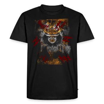 Kabuki, Ronin, Guerrier Samouraï, style Trash - T-shirt Premium bio Homme - noir - Devant - Nico (187cm)