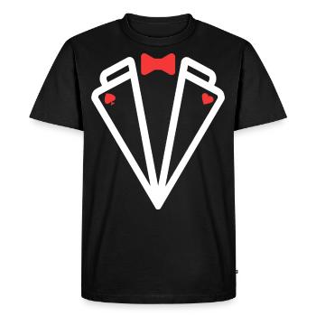 Poker - Poker Master - Poker Smoking - Men's Premium Organic T-Shirt - black - Front - Nico (187cm)