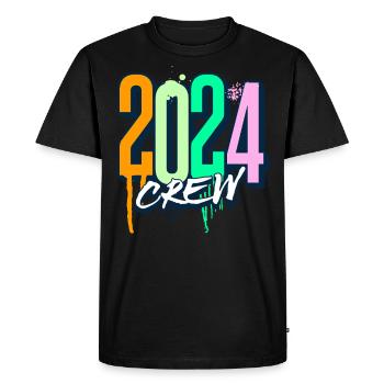 2024 Crew Team - Men's Premium Organic T-Shirt - black - Front - Nico (187cm)