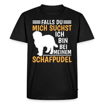 I'm with my Sheep Poodle Old German Herding Dog - Men's Premium Organic T-Shirt - black - Front - Nico (187cm)
