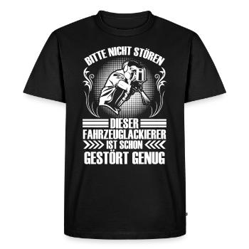 Vehicle painter is already Painter - Men's Premium Organic T-Shirt - black - Front - Nico (187cm)