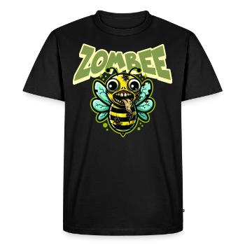Abeille zombie Zombee - T-shirt Premium bio Homme - noir - Devant - Nico (187cm)