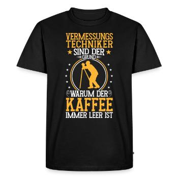 L’arpenteur est la raison pour laquelle l’arpenteur - T-shirt Premium bio Homme - noir - Devant - Nico (187cm)