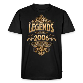 2006 Légende Anniversaire 2006 Année de naissance - T-shirt Premium bio Homme - noir - Devant - Nico (187cm)