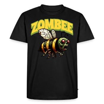 Abeille zombie Zombee - T-shirt Premium bio Homme - noir - Devant - Nico (187cm)