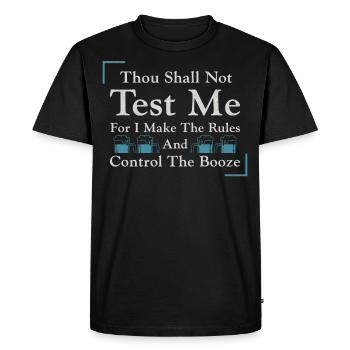 Barman Mixologue Tu dois - T-shirt Premium bio Homme - noir - Devant - Nico (187cm)