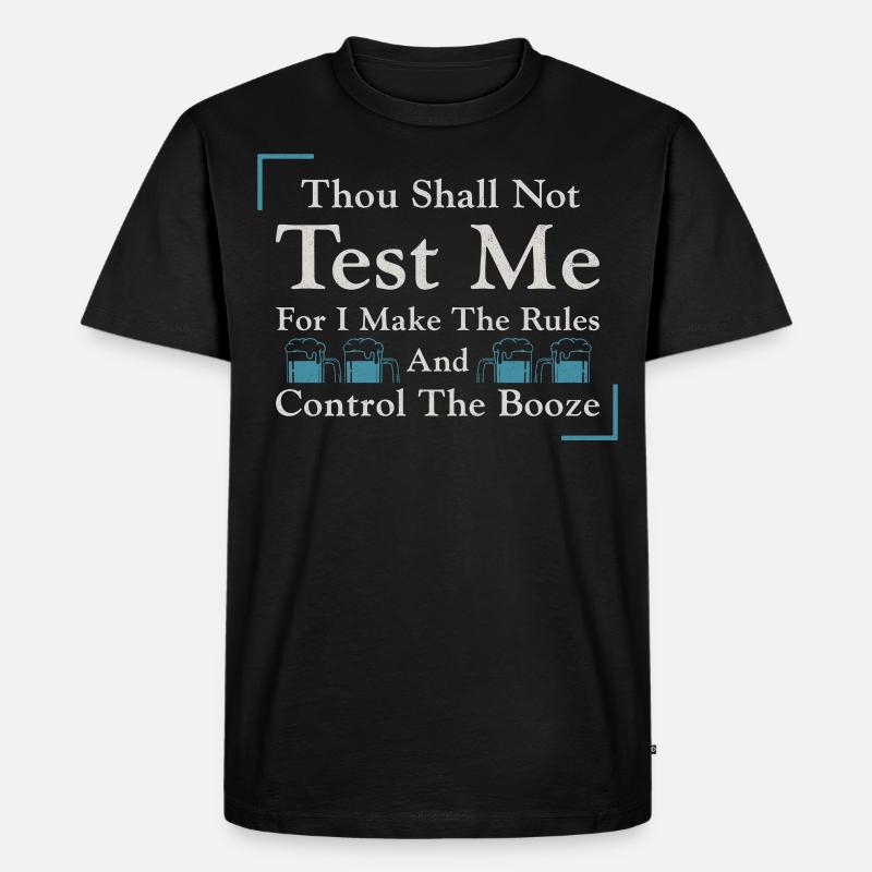 Bartender Mixologist Thou Shall - Männer Premium Bio T-Shirt - Schwarz