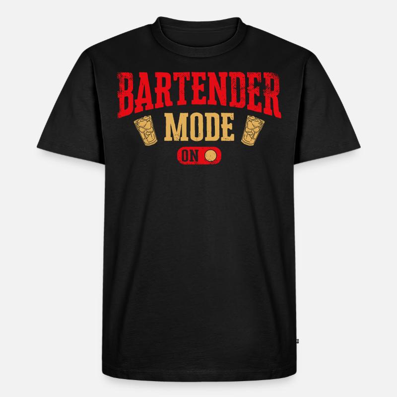Bartender Mixologist Bartender - Männer Premium Bio T-Shirt - Schwarz
