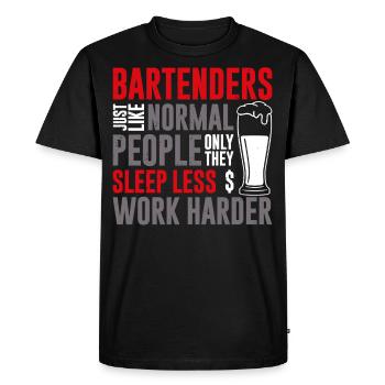 Bartender Mixologist Bartenders - Men's Premium Organic T-Shirt - black - Front - Nico (187cm)