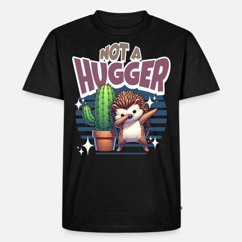 Pas un cactus hérisson Hugger - T-shirt Premium bio Homme - noir