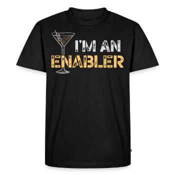 Barman Mixologue Je suis un - T-shirt Premium bio Homme - noir - Devant - Nico (187cm)