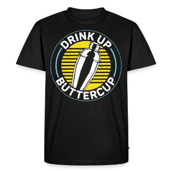 Barman Mixologue Drink Up - T-shirt Premium bio Homme - noir - Devant - Nico (187cm)