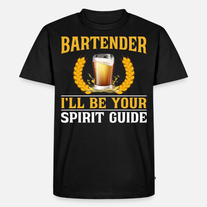 Bartender Mixologist Bartender - Männer Premium Bio T-Shirt - Schwarz