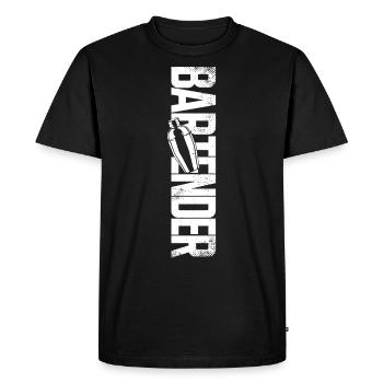 Bartender Mixologist Bartender - Men's Premium Organic T-Shirt - black - Front - Nico (187cm)