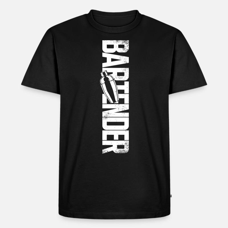 Bartender Mixologist Bartender - Männer Premium Bio T-Shirt - Schwarz