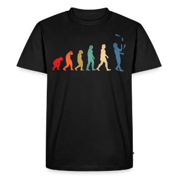 Bartender Mixologist Evolution - Men's Premium Organic T-Shirt - black - Front - Nico (187cm)