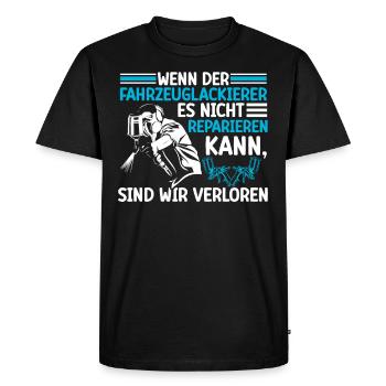 Vehicle Painter Can Repair It Painter - Men's Premium Organic T-Shirt - black - Front - Nico (187cm)
