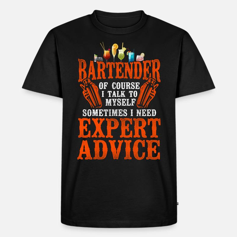 Bartender Mixologist Bartender Of - Männer Premium Bio T-Shirt - Schwarz