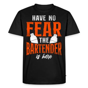 Barman Mixologue N’ayez crainte - T-shirt Premium bio Homme - noir - Devant - Nico (187cm)
