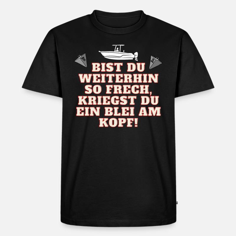 Warnung! - Männer Premium Bio T-Shirt - Schwarz