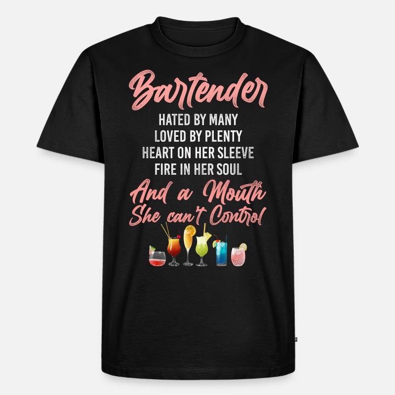 Bartender Mixologist Bartender - Männer Premium Bio T-Shirt - Schwarz