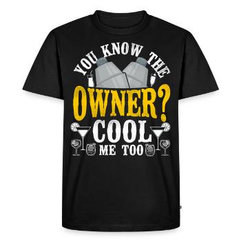 Barman Mixologue Vous Connaissez Le - T-shirt Premium bio Homme - noir - Devant - Nico (187cm)