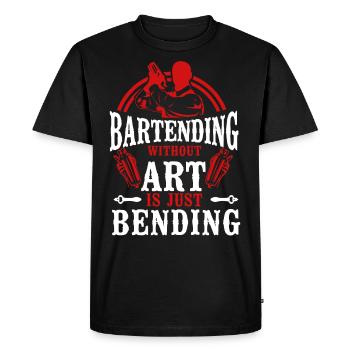 Bartender Mixologist Bartending - Men's Premium Organic T-Shirt - black - Front - Nico (187cm)