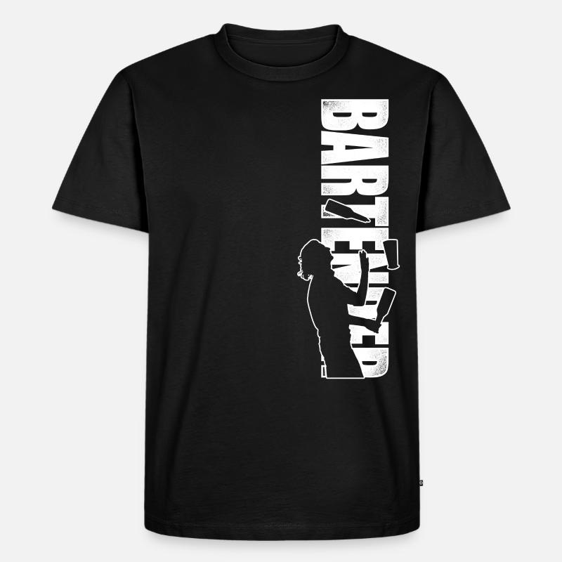 Bartender Mixologist Bartender - Männer Premium Bio T-Shirt - Schwarz